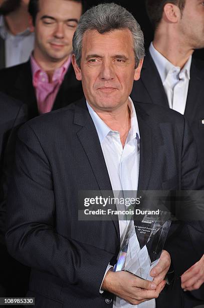 French handball national team coach Claude Onesta attends the 'Best French Sportsman Of The Year 2010' Award at Maison de la Radio on February 10,...