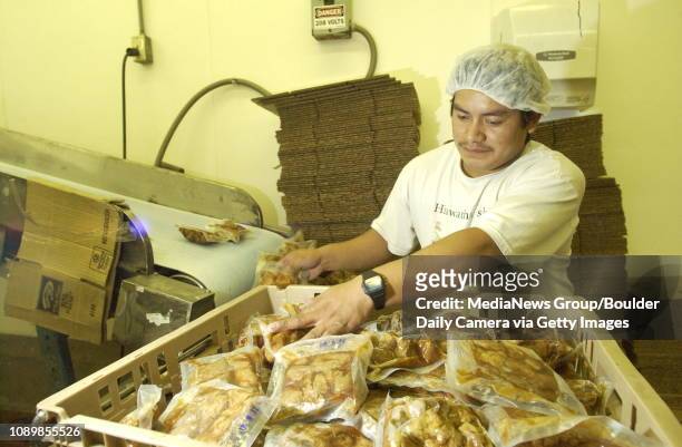 Jobito Sanchez collects packages of seitan, a wheat-based meat substitute, at White Wave, Inc., a soy product manufacturer. The company is growing,...