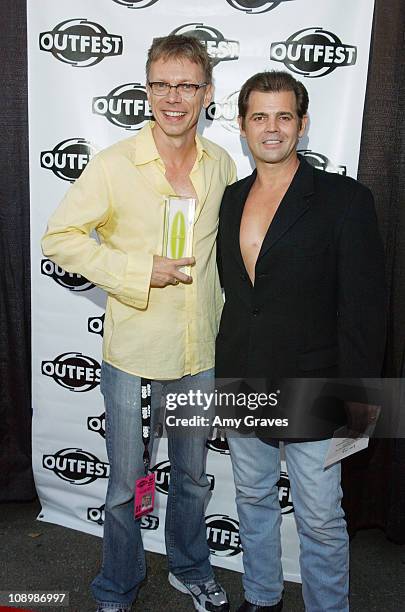 David Dean Bottrell, recipient of Outfest award for Outstanding Narrative Short, and Jeff Stryker