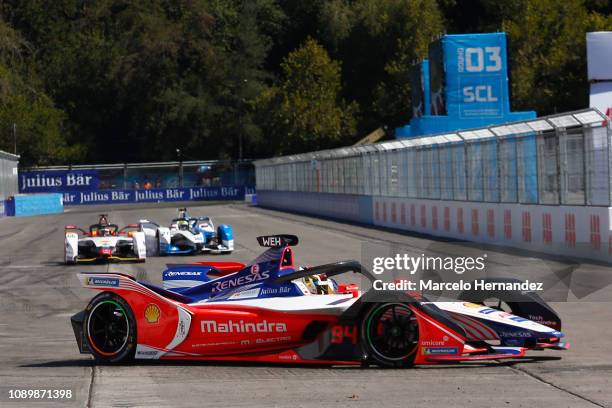 Pascal Wehrlein of Mahindra team competes during the 2019 Antofagasta Minerals Santiago E-Prix as part of Formula E 2019 season on January 26, 2019...