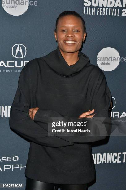 Artist Okwui Okpokwasili attends the "Can Art Save Democracy?" Panel during the 2019 Sundance Film Festival at Filmmaker Lodge on January 26, 2019 in...
