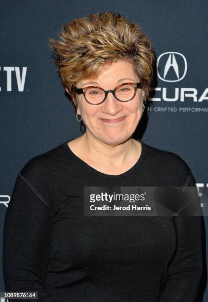 Actress Lisa Kron attends the "Can Art Save Democracy?" Panel during the 2019 Sundance Film Festival at Filmmaker Lodge on January 26, 2019 in Park...