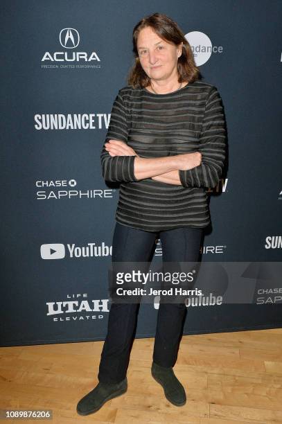 Photographer Susan Meiselas attends the "Can Art Save Democracy?" Panel during the 2019 Sundance Film Festival at Filmmaker Lodge on January 26, 2019...