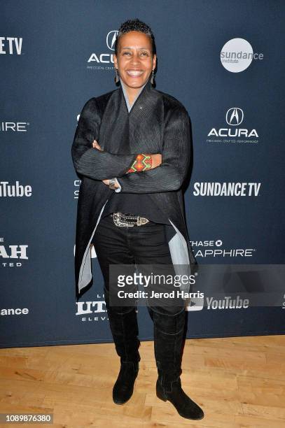 Director of the Documentary Film Program at Sundance Institute Tabitha Jackson attends the "Can Art Save Democracy?" Panel during the 2019 Sundance...
