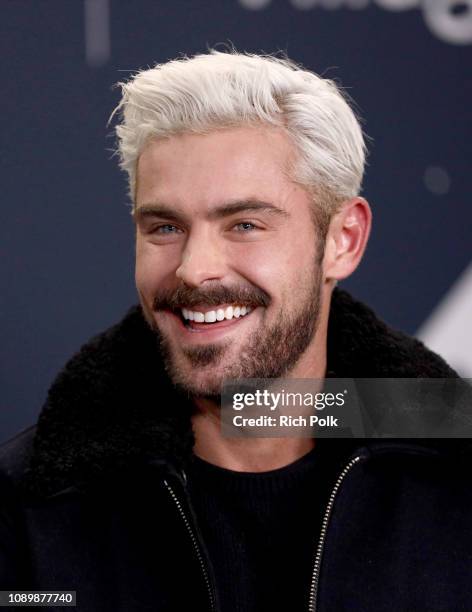 Zac Efron of 'Extremely Wicked, Shockingly Evil and Vile' attends The IMDb Studio at Acura Festival Village on location at The 2019 Sundance Film...