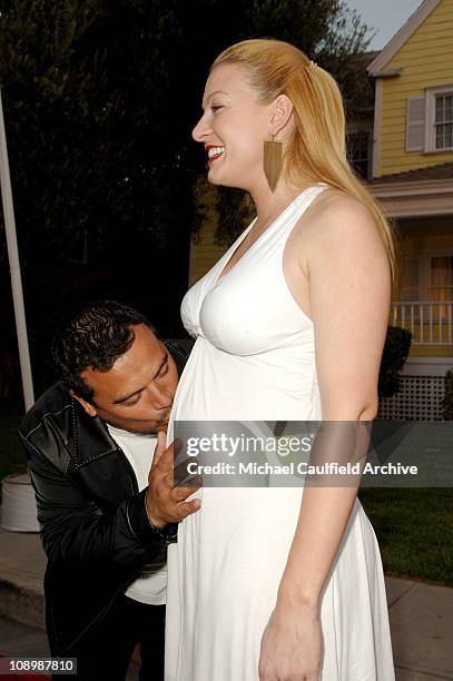 Carlos Mencia and wife Amy Mencia during Tampico Beverages' El Sueno de Esperanza Gala Benefiting PADRES Contra El Cancer Hosted by Eva Longoria -...