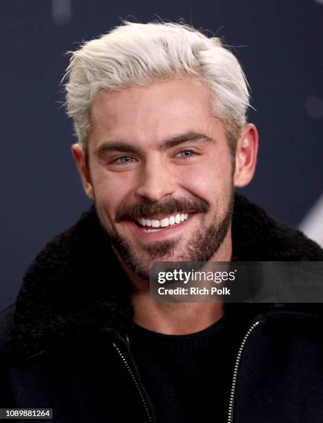 Zac Efron of 'Extremely Wicked, Shockingly Evil and Vile' attends The IMDb Studio at Acura Festival Village on location at The 2019 Sundance Film...