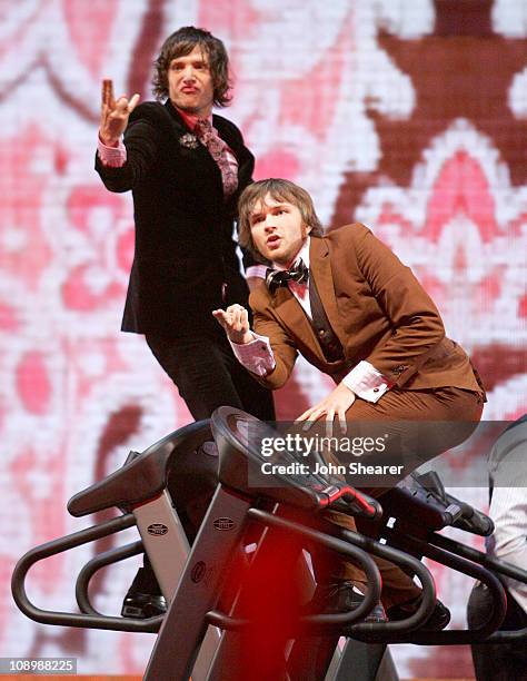 Damian Kulash and Andy Ross of OK Go perform "Here It Goes Again"