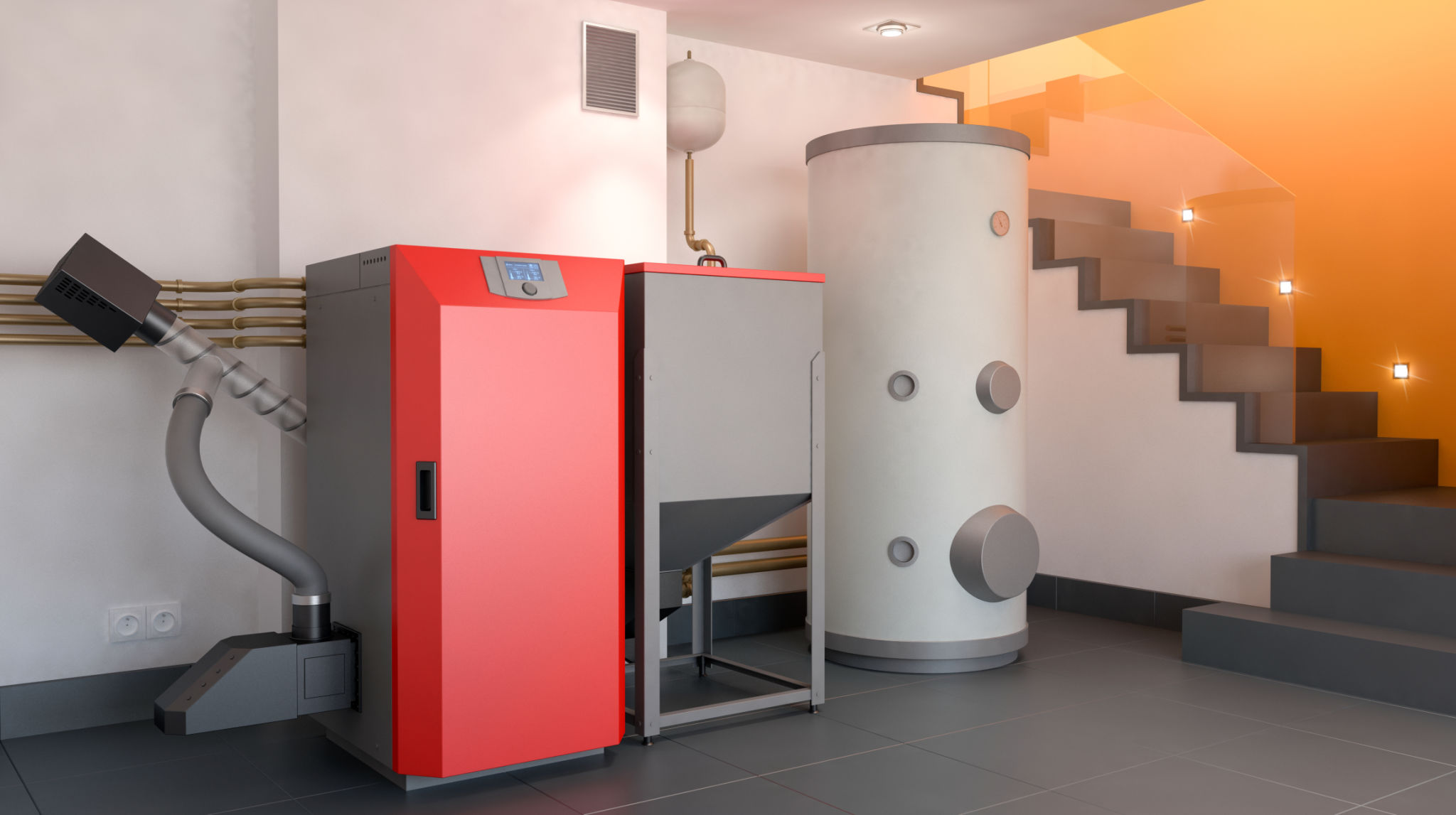 pellet heating system