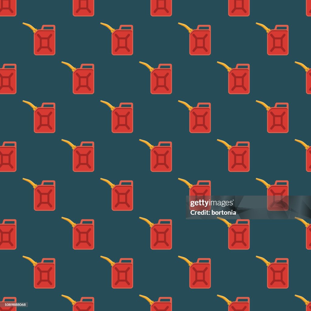Gas Pattern Vector Gas Can Vehicle Service Seamless Pattern High-Res Vector Graphic ...
