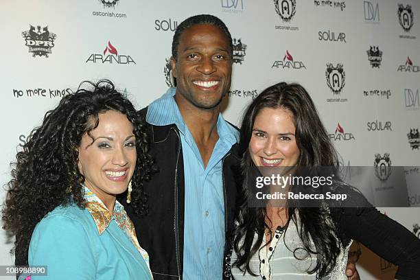 Suzan Brittan, Willie Gault and Tanya Memme during Astonish Launch Party - November 2, 2006 at Avalon in Los Angeles, California, United States.