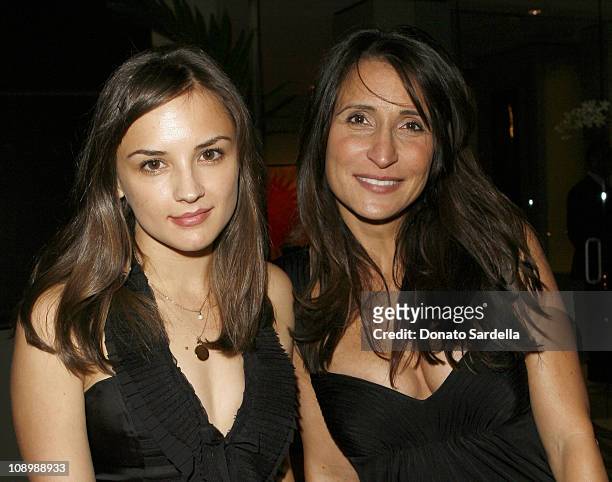 Rachael Leigh Cook and Nicole Nassar during Millennium Promise West Coast Launch Honoring Jeffrey Sachs at Private Home in Beverly Hills, CA, United...