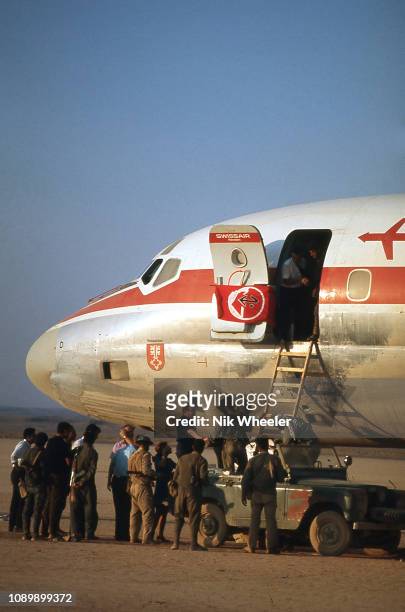 In September 1970 PFLP gunmen hijacked 3 passenger jet airliners and diverted them to Dawson Field, remote desert airfield near Amman Jordan, where...