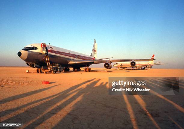 In September 1970 PFLP gunmen hijacked 3 passenger jet airliners and diverted them to Dawson Field, remote desert airfield near Amman Jordan, where...