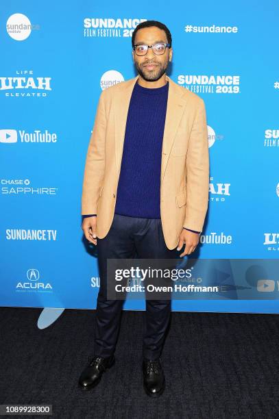 Director, actor, and writer Chiwetel Ejiofor attends the Netflix film "The Boy Who Harnessed The Wind" Sundance Film Festival Park City screening at...