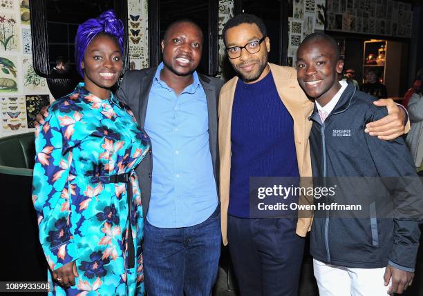 Aissa Maiga, William Kamkwamba, Chiwetel Ejiofor, and Maxwell Simba attend the Netflix film "The Boy Who Harnessed The Wind" Sundance Film Festival...