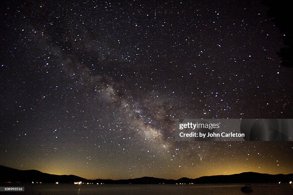 Milky Way over Lake Almanor