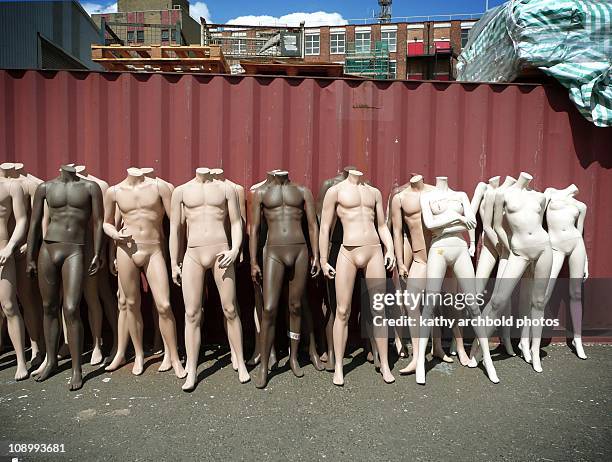 the out crowd - mannequin stock pictures, royalty-free photos & images