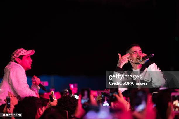 Denom, hip-hop / rap singer, seen performing at Fitur es Música during the event of the FITUR International Tourism Fair Festivals.