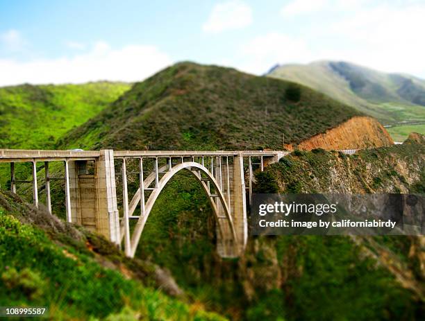 mini bixby - bixby bridge stock-fotos und bilder