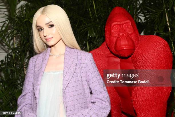 Poppy attends the Giorgio Armani Beauty at Best Performances held at Chateau Marmont on January 04, 2019 in Los Angeles, California.