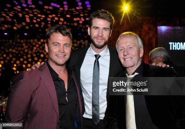 Luke Hemsworth, Honoree Liam Hemsworth and Paul Hogan attend the 2019 G'Day USA Gala at 3LABS on January 26, 2019 in Culver City, California.