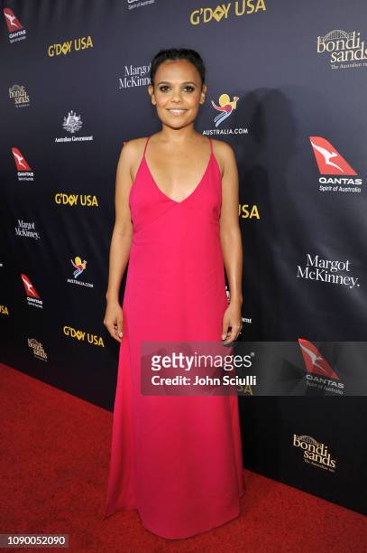 Miranda Tapsell attends the 2019 G'Day USA Gala at 3LABS on January 26, 2019 in Culver City, California.