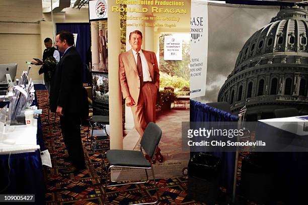 Images of former President Ronald Reagan were pervasive during the Conservative Political Action Conference at the Marriott Wardman Park February 11,...
