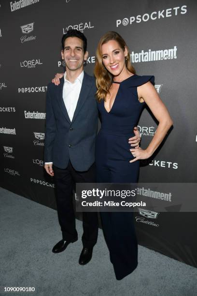 Zachary Reiter and Carly Craig attend Entertainment Weekly Celebrates Screen Actors Guild Award Nominees sponsored by L'Oreal Paris, Cadillac, And...