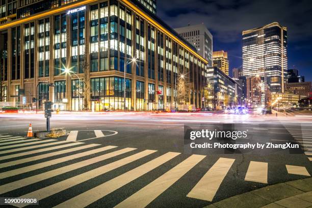 tokyo street and road view, marunouchi, otemachi, hibiya, tokyo station area, japan. - marunouchi stock pictures, royalty-free photos & images