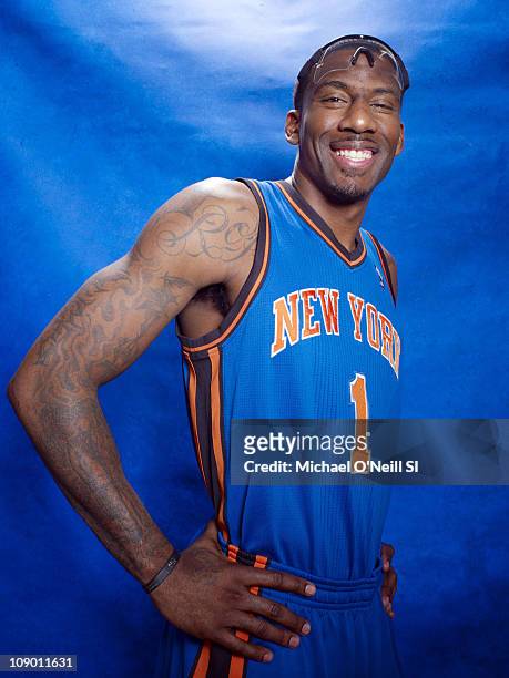 Basketball player of the New York Knicks Amare Stoudemire is photographed for Sports Illustrated on January 26, 2011 in Tarrytown, New York. CREDIT...