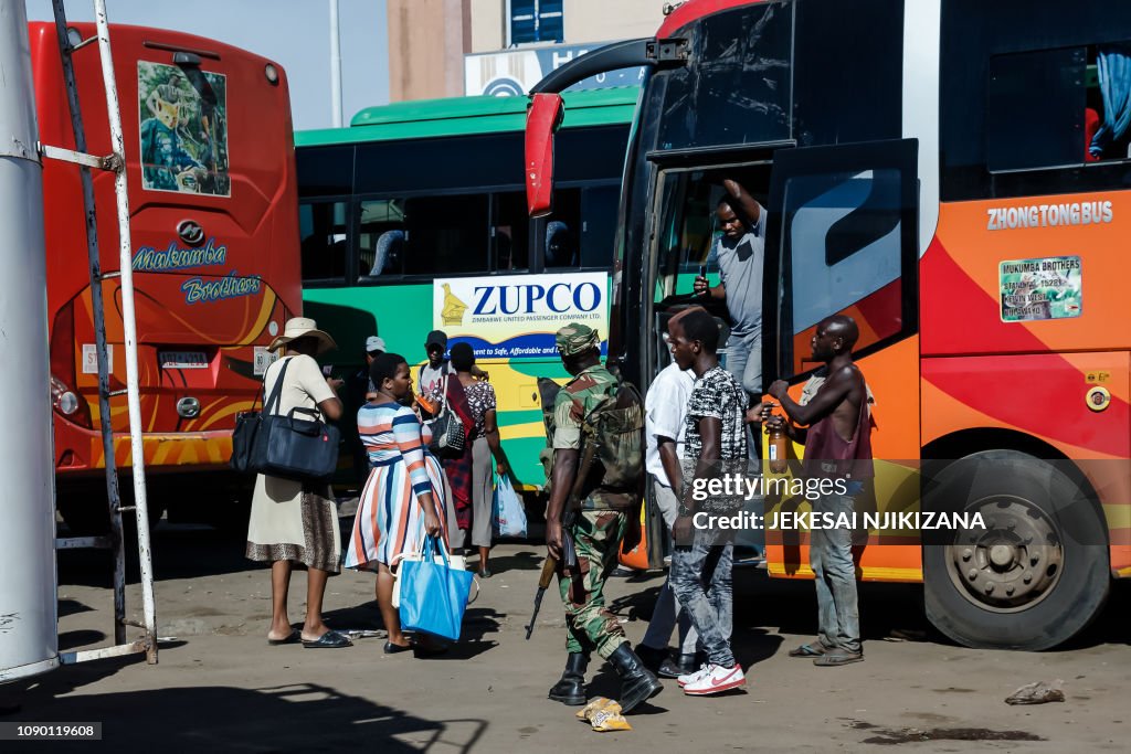 ZIMBABWE-ECONOMY-UNREST-TRANSPORT