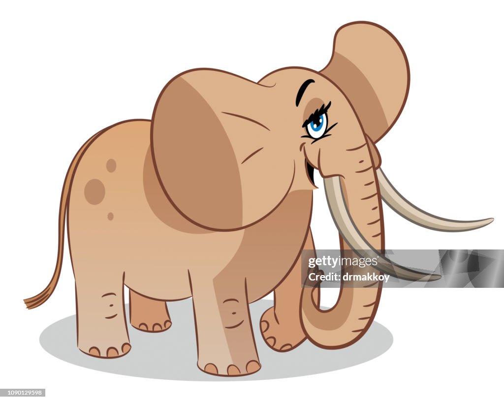 Schattige lachende olifant