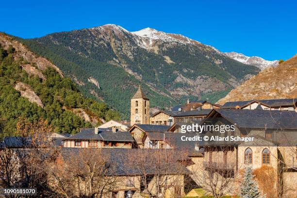 village of ordino in andorra - andorra stock pictures, royalty-free photos & images