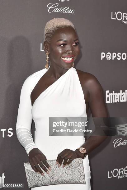 Nyakim Gatwech attends the Entertainment Weekly Pre-SAG Party Arrivals at Chateau Marmont on January 26, 2019 in Los Angeles, California.