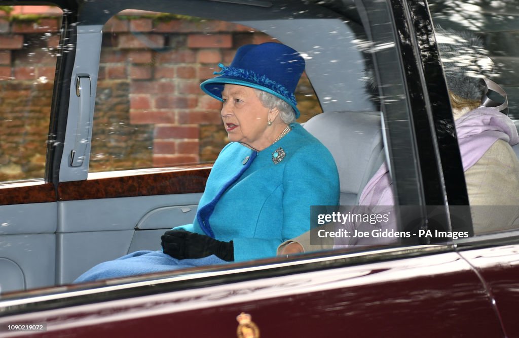 Royals attend church