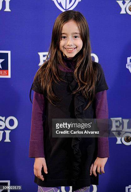 Spanish actress Priscila Delgado attends "El Oso Yogui" premiere at Kinepolis Cinema on February 12, 2011 in Madrid, Spain.