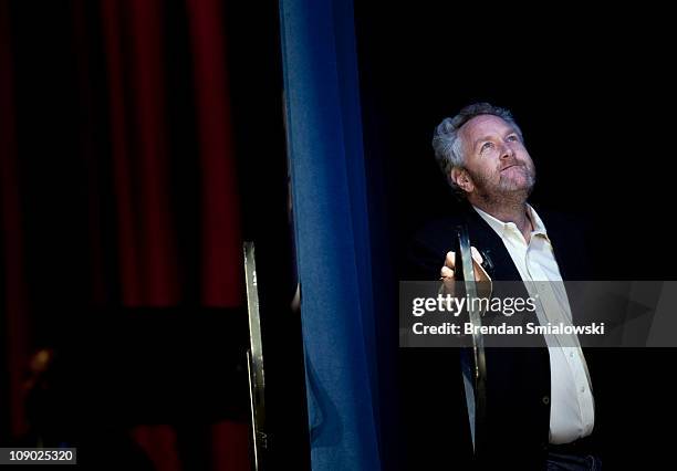 Washington Times commentator and Breitbart.com webmaster Andrew Breitbart waits to speak during the final day of the American Conservative Union's...