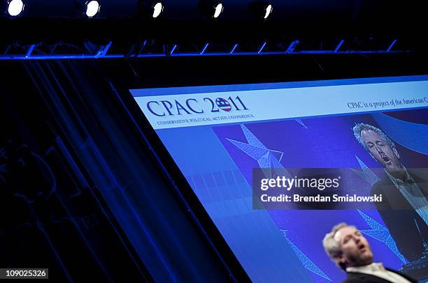 Washington Times commentator and Breitbart.com webmaster Andrew Breitbart speaks during the final day of the American Conservative Union's...