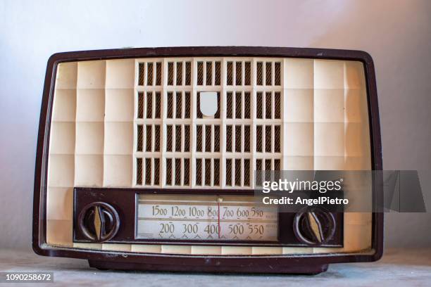 old radio - antique radio stock pictures, royalty-free photos & images