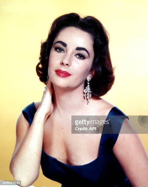 Portrait of Elizabeth Taylor in the 1950s.