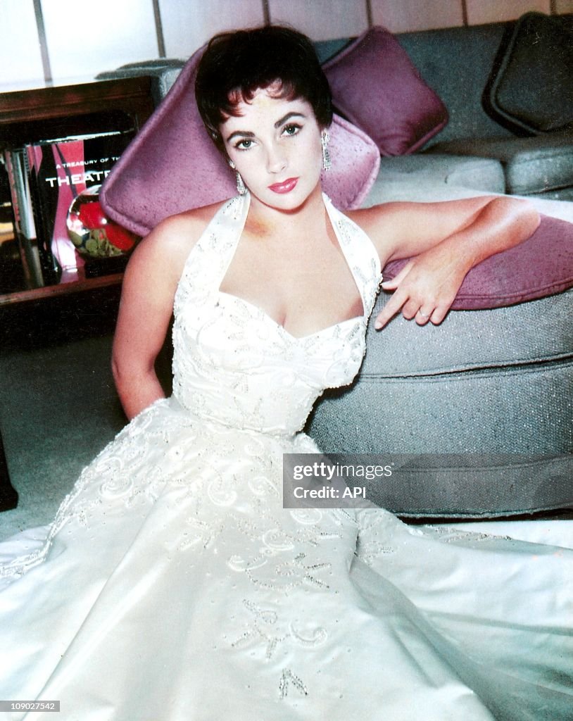 Portrait of Elizabeth Taylor in the 1950's