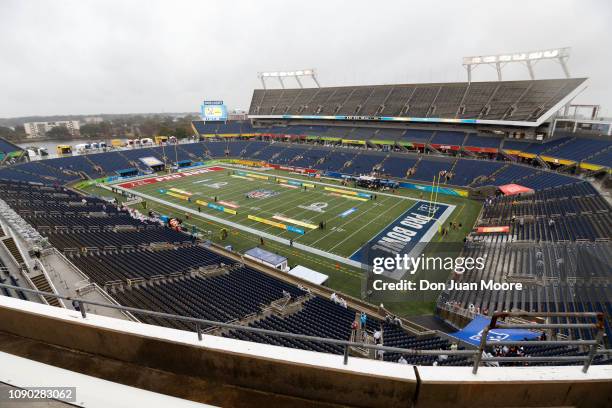 General view from above inside Camping World Stadium before the start of the 2019 NFL Pro Bowl Game on January 27, 2019 in Orlando, Florida.