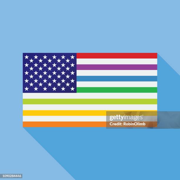 ilustraciones, imágenes clip art, dibujos animados e iconos de stock de derechos de homosexuales de estados unidos azul icono de bandera - bandera del arco iris