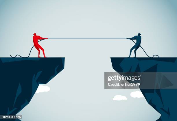 tug-of-war - steep stock illustrations