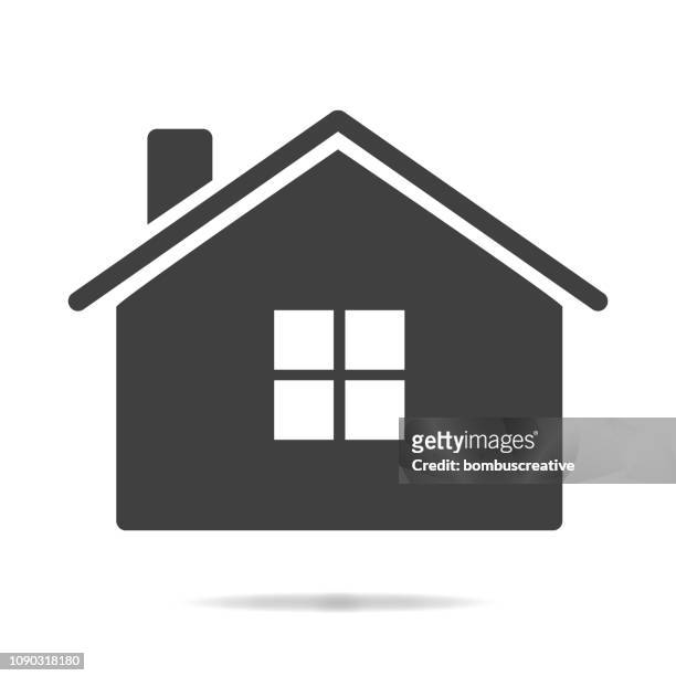 home house icon isolated on white background - roof logo stock illustrations