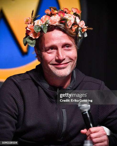 Actor Mads Mikkelsen attends Wizard World Comic Con at Ernest N. Morial Convention Center on January 04, 2019 in New Orleans, Louisiana.
