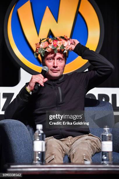 Actor Mads Mikkelsen attends Wizard World Comic Con at Ernest N. Morial Convention Center on January 04, 2019 in New Orleans, Louisiana.