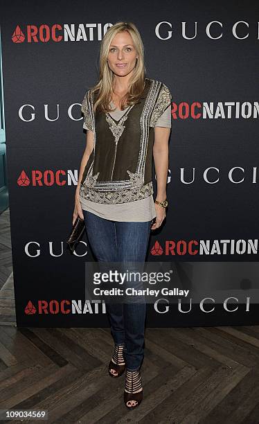 Jamie Tisch arrives at the Gucci and Roc Nation Pre-GRAMMY brunch held at Soho House on February 12, 2011 in West Hollywood, California.