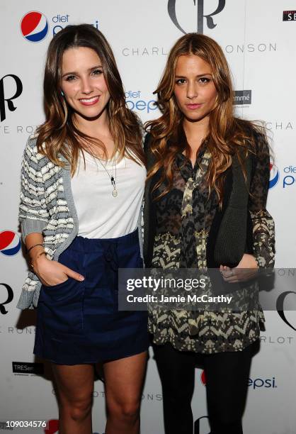 Actress Sophia Bush and designer Charlotte Ronson attends the Charlotte Ronson Fall 2011 Fashion show presented by Diet Pepsi during Mercedes-Benz...